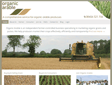 Tablet Screenshot of organicarable.co.uk